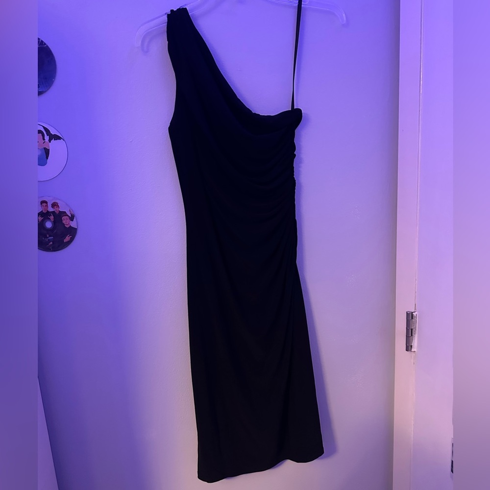 Ralph Lauren Cinched One Shoulder Dress